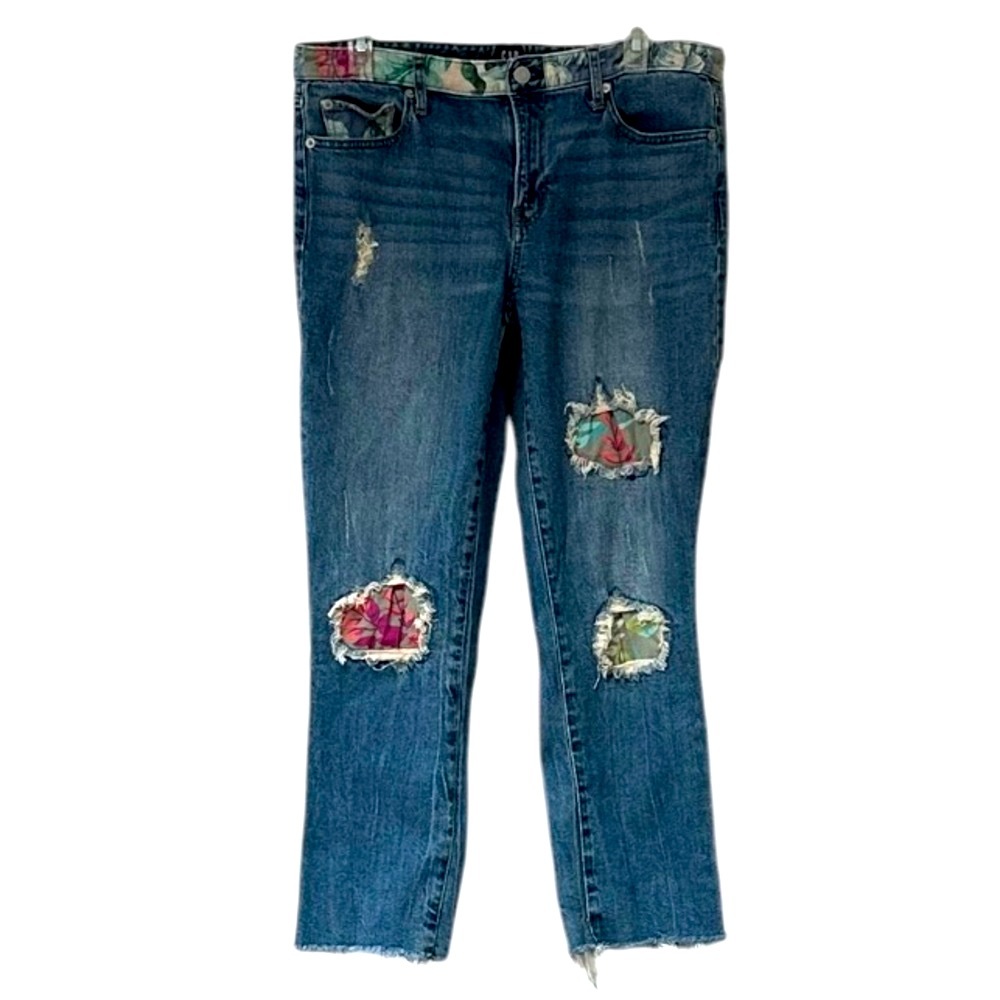 GAP Cropped Distressed Jeans
